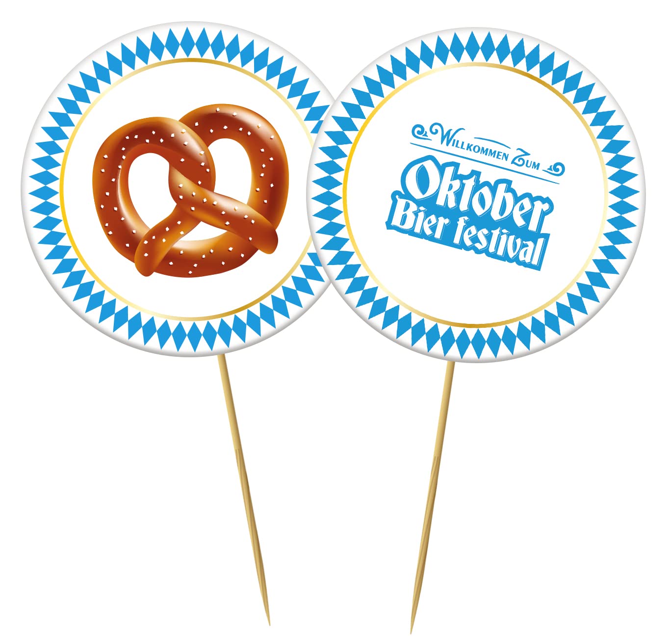 Folat 66074 Skewers October Beer Festival Pack of 20, multicoloured