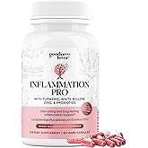 Goodness Lover Inflammation Pro, with 10 Billion CFU for Digestive Support, Curcumin, White Willow bark Extract, Zero fillers, Vegan, 30 Servings