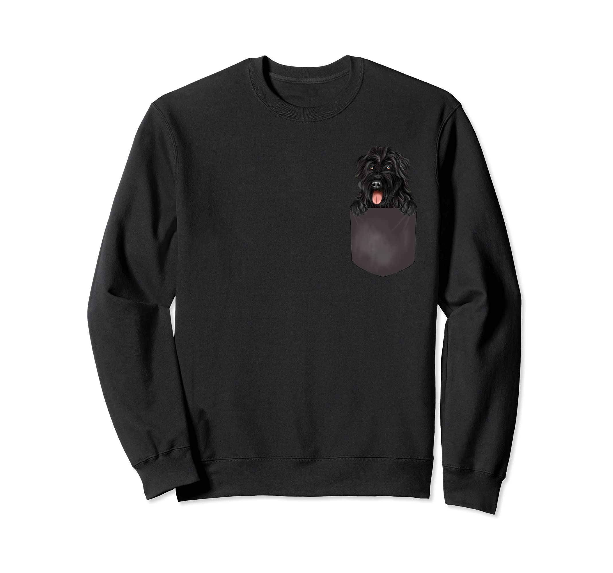 Dog In Pocket Funny Dog Lover Bouvier des Flandres Sweatshirt