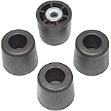 4 Large Extra Tall #2-1" H X 1.10" W Round Rubber FEET Bumpers - Made in USA - Heavy Duty - Non Marking for Furniture, Tables