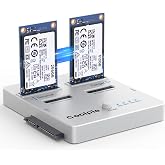 Coolpie 4-in-1 SSD Cloner, Supports M.2 NVMe/SATA 4 Mode (Silver) | 20 Gbps Offline Duplicator, One-Click Cloning with LED Status Indicator