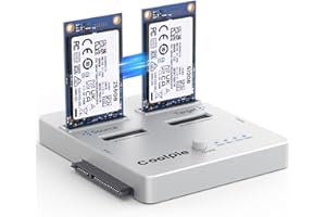 Coolpie 3-in-1 SSD Cloner, USB3.2 Gen2x2 20Gbps M.2 Reader, Offline Clone M.2 NVMe/SATA, mSATA, SATA 2.5''/3.5'' HDD