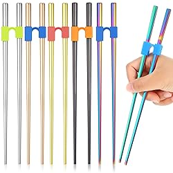 5 Pairs Reusable Chopstick Helpers Non Slippery