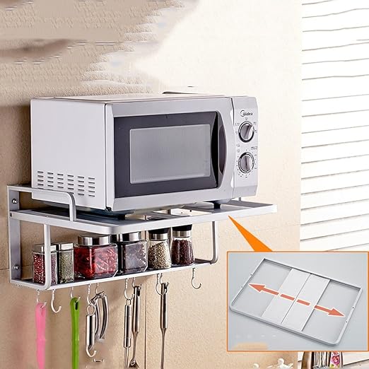 Muebles de cocina Espacio de aluminio Estante de microondas ...