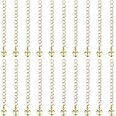 Ymapinc Gold Necklace Extender Chain for Jewelry Making, 20Pcs Gold Chain Extenders for Necklaces, Heart Bracelet Chains, Jewelry Necklace Extenders Chains