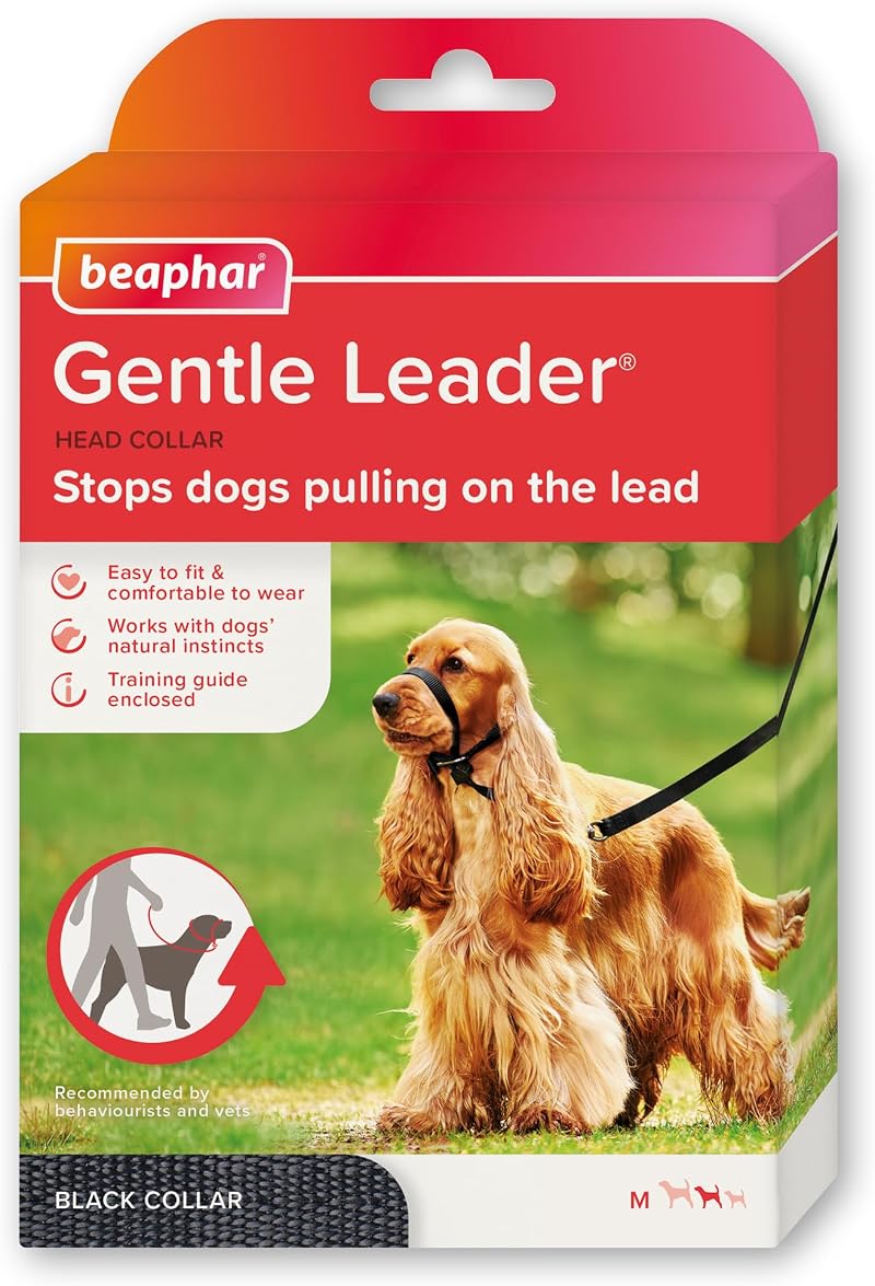 Beaphar Gentle Leader Head Collar for Medium Dogs - Anti-Pull Training