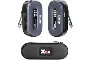 Xvive A58 Wireless Guitar System 5.8GHz Wireless Guitar Transmitter Receiver for Active or Passive Pickup Electric/Acoustic Bass Guitar