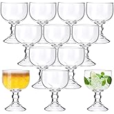 Sabary Set of 12 Schooner Beer Glass 21.5 oz Extra Large Margarita Glass Clear Fishbowl Cup for Drinks Thick Bottom Goblet Shrimp Cocktail Cups for Drinking Coronaritas Beer Margarita Juice Water