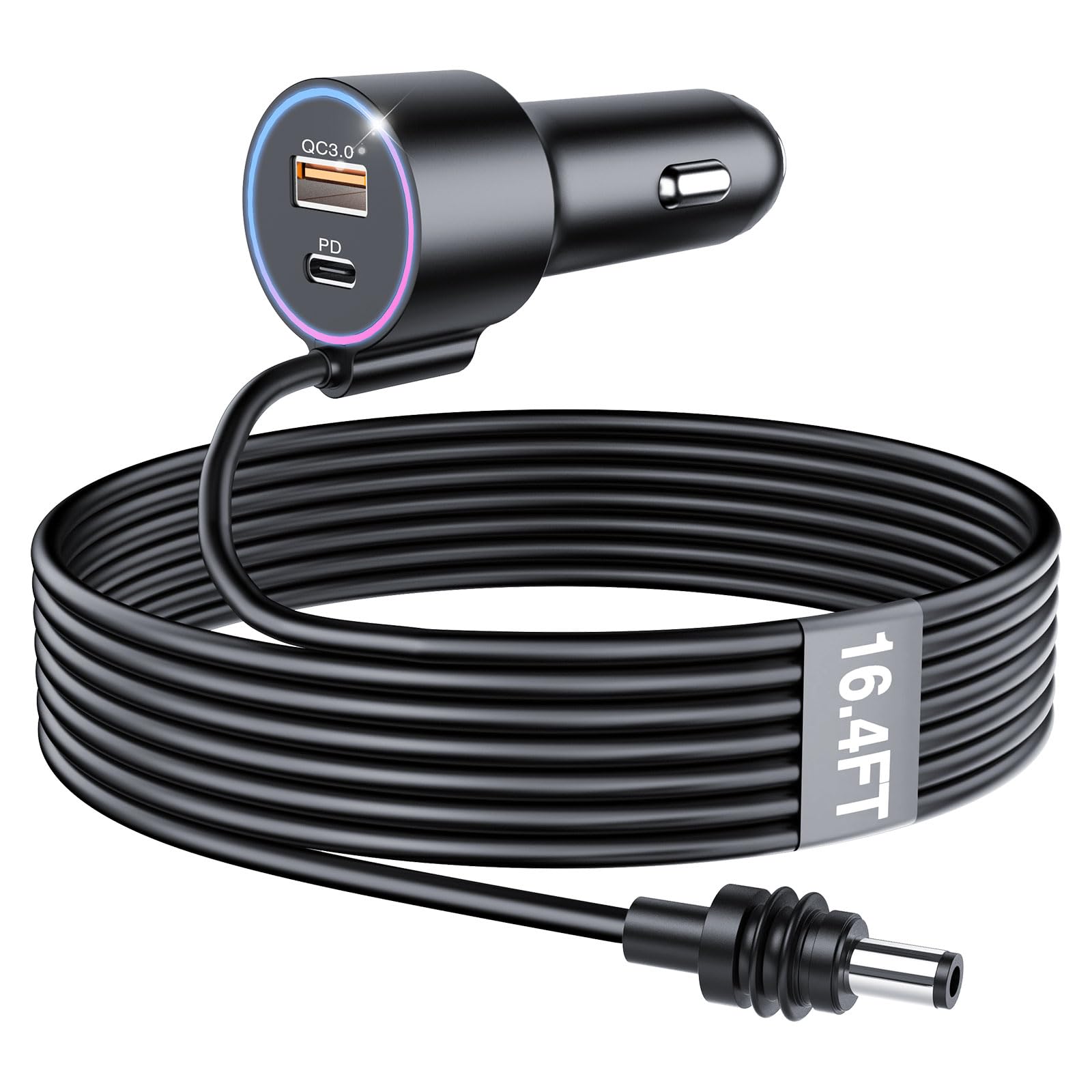 Cavo Starlink Mini 16.4 FT (5 M) – Alimentazione DC Impermeabile Per Starlink Mini, Plug-and-Play 18 AWG, Grigio