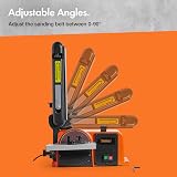 VonHaus Benchtop Belt Disc Sander 100x915mm 150mm Disc Cast Iron Dust Port view 2