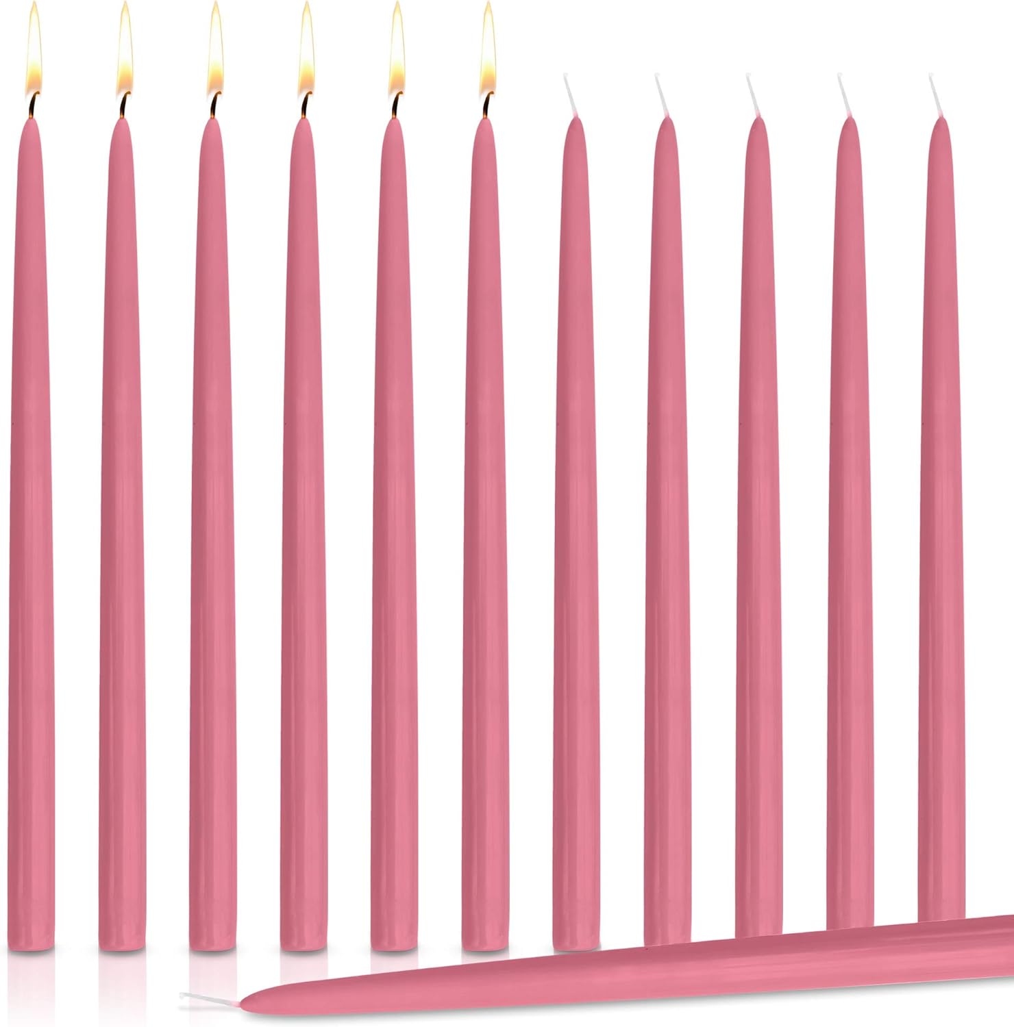 Higlow Dripless Taper Candles 12" Inch Tall Wedding Candle