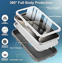 for iPhone 15 Pro Max Case, with Built in Screen