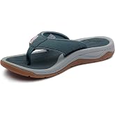 Grund&eacute;ns Deck-Boss Sandal - All Day Comfort Flip Flop | Quick-drying fishing boat sandals with arch support, cushioned footbed and high-traction outsole for wet surfaces,