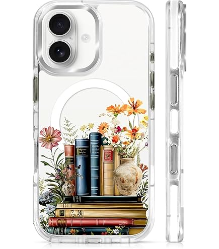 iPhone 16 Pro Sleeping Dragon Books with Flowers Book Lover Reader iPhone 16 Pro Sleeping Dragon Books with Flowers Book Lover Reader