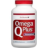 Dr. Sinatra Omega Q Plus Resveratrol - Omega-3 Supplement with CoQ10 and Resveratrol - Promotes Comprehensive Heart and Whole Body Health to Help You Age Well (180 softgels)