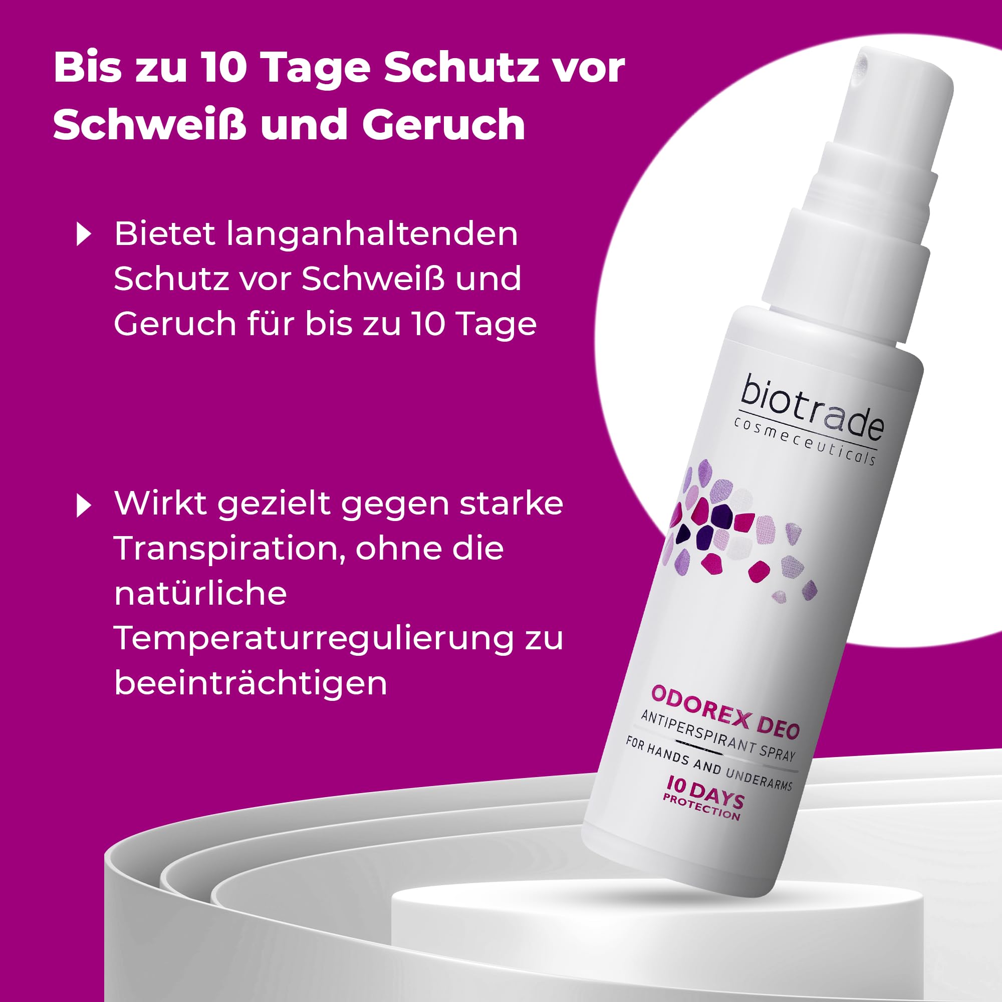 Biotrade Odorex Deo Antitranspirant-Spray für Hände & Achseln – Anti-Schweiß-Spray mit 10–14 Tagen Schutz bei starker Schweißneigung & Geruchskontrolle – 40 ml 2