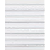Zaner-Bloser Sulphite Handwriting Paper, Dotted Midline | Grade 2, 1/2" x 1/4" x 1/4" Ruled Short, 8" x 10-1/2", 500 Sheets