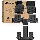 Nilight TPE Floor Mats for Mazda CX-90 & CX90 PHEV 7 Seats 2024 2025 2026 All Weather Custom Fit Heavy Duty Floor Liners