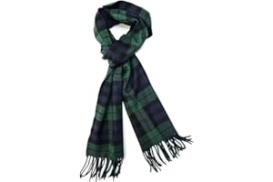 PASKMLNA Winter Scarf For Men & Women Cashmere Feel Soft, Warm, Classic Tassel Fringe Scarf
