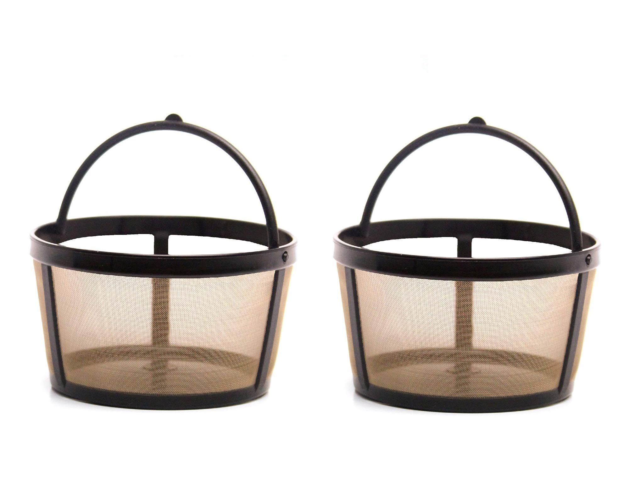 GoldTone Reusable Cup Basket Coffee Replacement Coffee Filter with  Mesh Bottom Coffee Permanent Coffee Filter for Coffee Maker