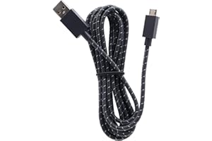 Deal4GO 2.7M 9FT Long Elite Controller Braided Original Micro USB Charging Cable for Microsoft Xbox One Controller Charging Cord