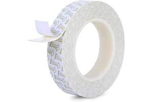 Gluest Damage Free Double Sided Tape 20ft, Removable Picture Hanging Strips Residue Free, Heavy Duty Mounting Tape, Wall Adhesive Strips Foam Roller