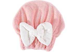 2026 New Super Absorbent Hair Towel Wrap for Wet Hair,Quick-Drying Hair Towels Microfiber Hair Towel Wrap Women,Soft Bow Tie 