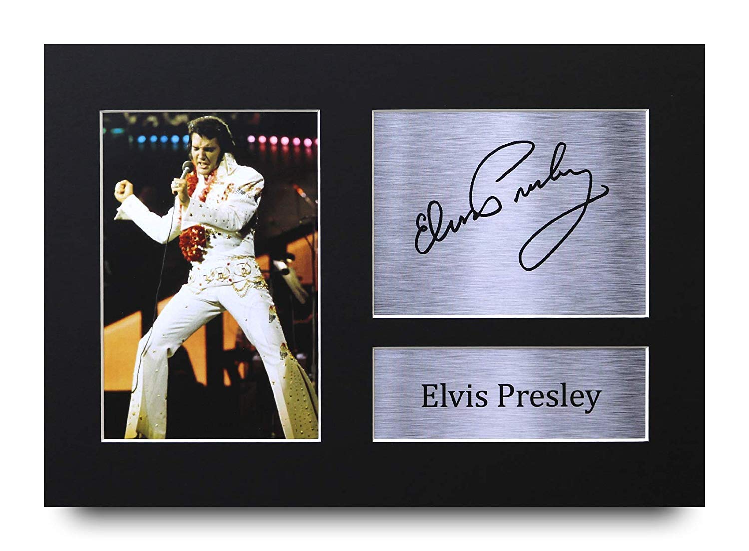 HWC Trading Elvis Presley Signed A4 Printed Autograph Music Print Photo Picture Display — image 1