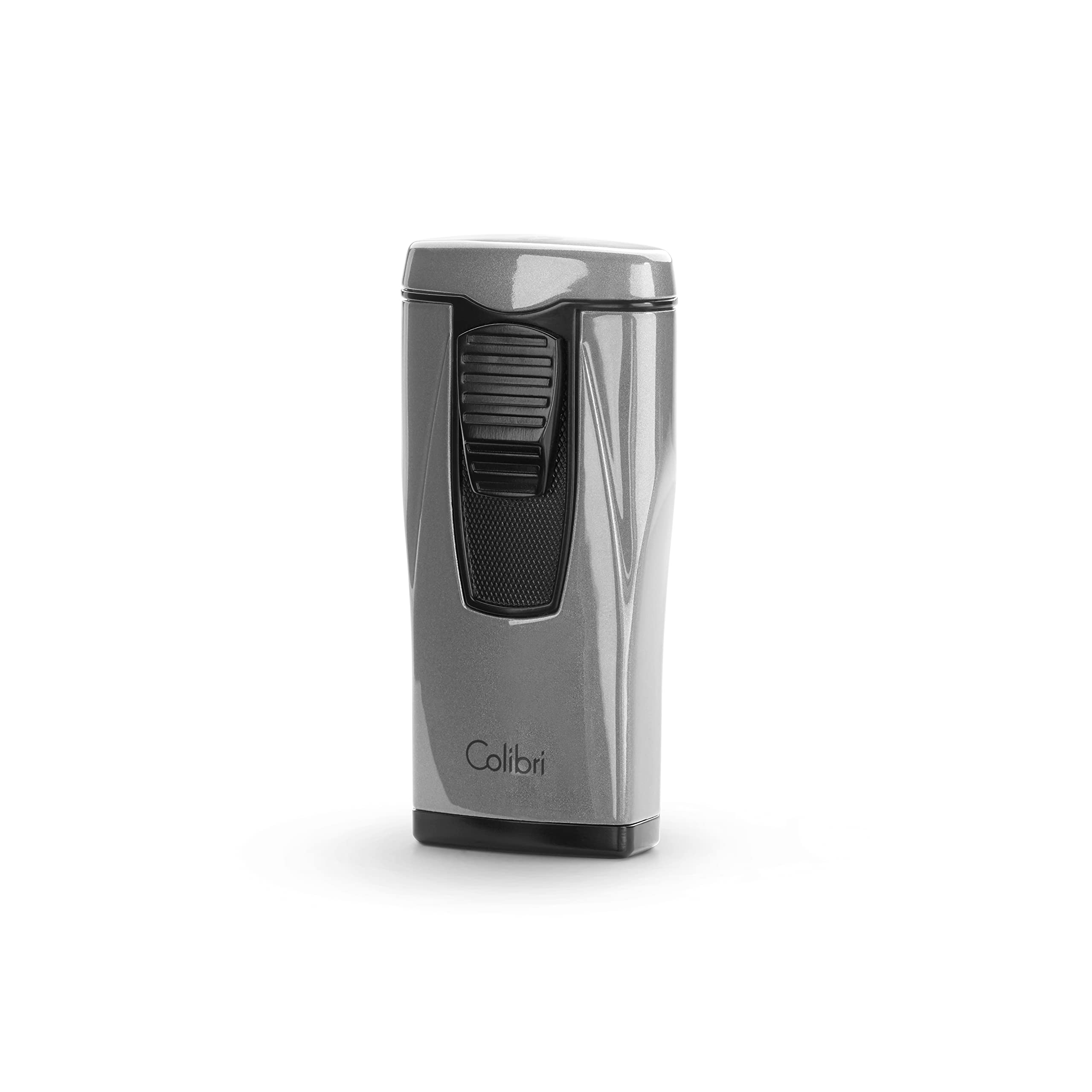 Colibri Monaco Triple Jet Flame Lighter | lighter for smoking cigars and cigarettes | Wind Resistant | Works With Butane (Not Included) | Nice Elegant Gift Box | Two Year Warranty