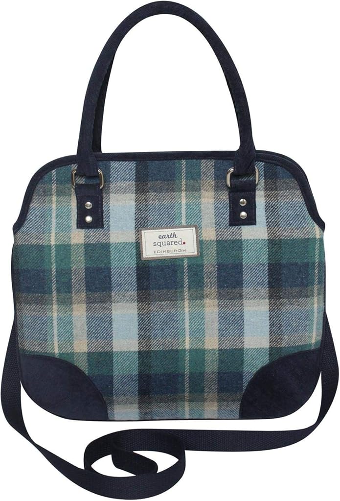 Earth Squared Grace Bag Handbag Tweed Wool Cloudburst 35x30ms