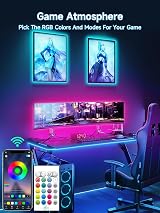 Tyute 5M TV LED Backlight RGB with App Remote Music Sync for 45-75 Inch TVs view 4