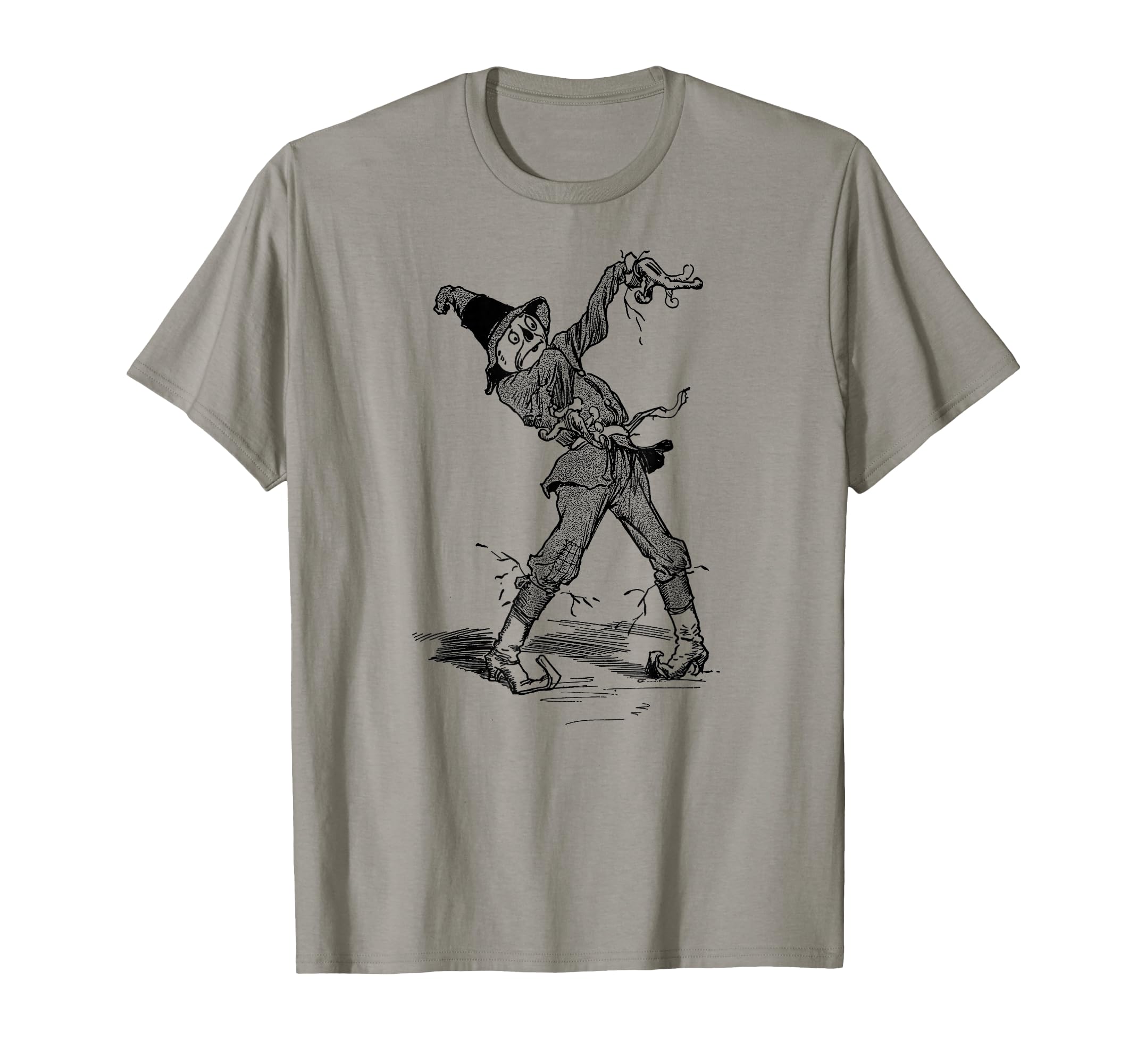 Photo 1 of The Land of OZ Vintage Art Halloween Wizard of OZ Scarecrow T-Shirt, White, L