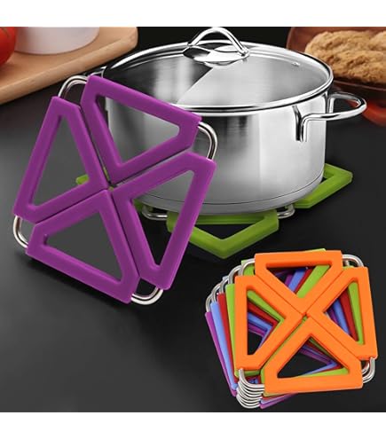 3 Dessous De Plat En Silicone En Forme De Croix Pour Les