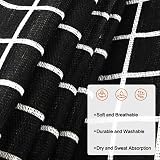 Vicloon Unisex Adjustable Bib Apron 2 Pcs with 2 Pockets Black White view 3