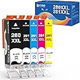 Skydo Compatible Ink Cartridge Replacement for Canon 280 281 XXL PGI CLI 280XL 280XXL 281XL 281XXL for Pixma TR8620 TR7620 TR