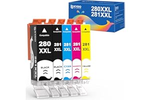 Skydo Compatible Ink Cartridge Replacement for Canon 280 281 XXL PGI CLI 280XL 280XXL 281XL 281XXL for Pixma TR8620 TR7620 TR