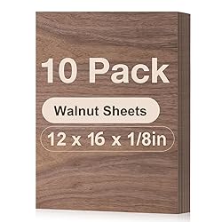 Rowood 10 Pack Walnut Plywood 1/8,12x16x1/8inch,3mm