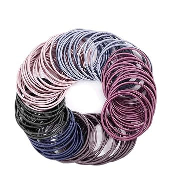 Amazon Com 100 Pcs Multicolor Hair Ties No Metal Elastic Hair