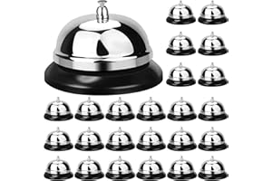Yexiya 6 Pack Call Bell 3.35 Inch Diameter with Metal Anti-Rust Construction Service Bell for Hotels, Schools, Restaurants, Reception Areas, Hospitals, Warehouses