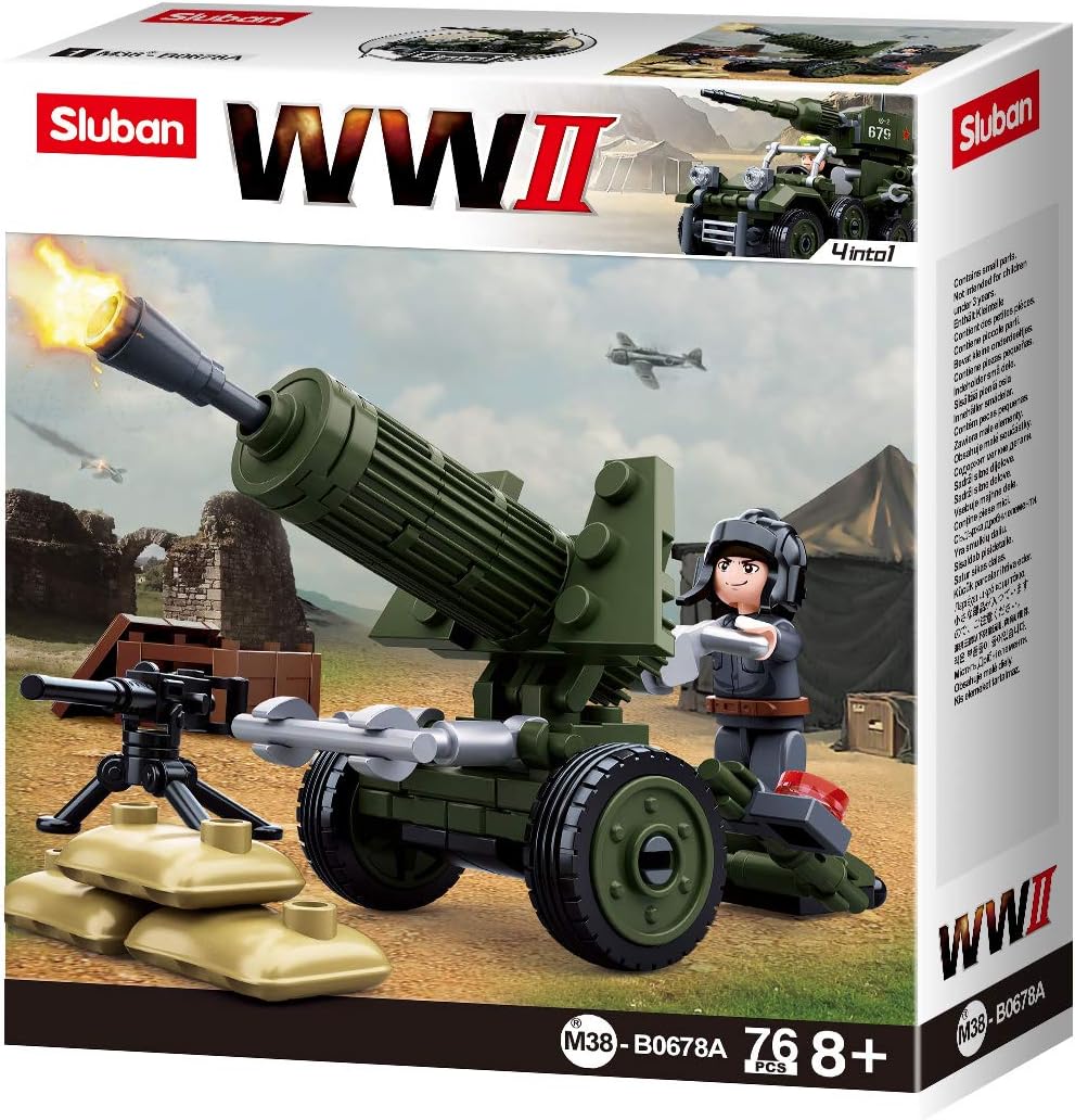 Sluban Wii- 4-in-1 Army Display Box (8 Pieces), Mehrfarbig, Medium - Image 4