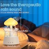 Diffuserlove Cloud Humidifier Rain Sounds Waterfall Lamp Mushroom Remote White view 6