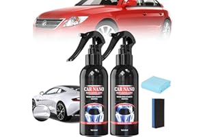JEWSUVA Nurafix Nano Car Spray, Nurafix Nano Scratch Remover Spray, Nurafix Nano Spray Car Scratch Repair, Car Scuff Removal, Auto Nano Ceramic Coating Polishing Spraying, Fast Repairing Scratch (2PCS)
