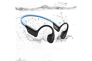 MARLALL Swimming Bone Conduction Headphones with Night Safety Light, IP68 Waterproof MP3 Mode Underwater Swimming Headphone,Wireless Night Running Sport Open Earphones Bluetooth 5.4 Earbuds for Marathon,Black