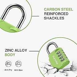 Puroma 2 Pack Combination Lock for Locker 4 Digit