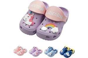 YWY Toddler Little Kids Clogs Slippers Sandals, Non-Slip Girls Boys Clogs Slide Lightweight Garden Shoes Slip-on Beach Pool S