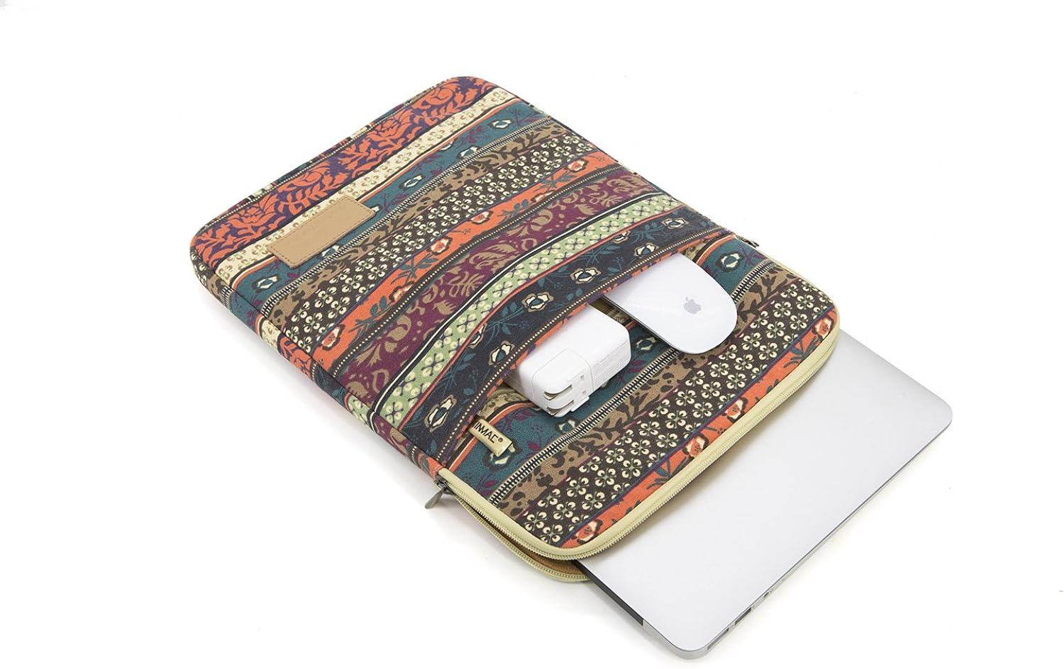 Kinmac Canvas Computer Laptop Bags Men Women Cover Case Briefcase Messenger Bag MacBook Case Bage