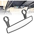 UTV 15" Rear Center Mirror with 1.5"/1.75" Adjustable Clamp Compatible with Polaris RZR Ace PRO Rhino Fit Kawasaki Teryx Fit Yamaha Fit Arctic Cat Fit Cfmoto ZForce