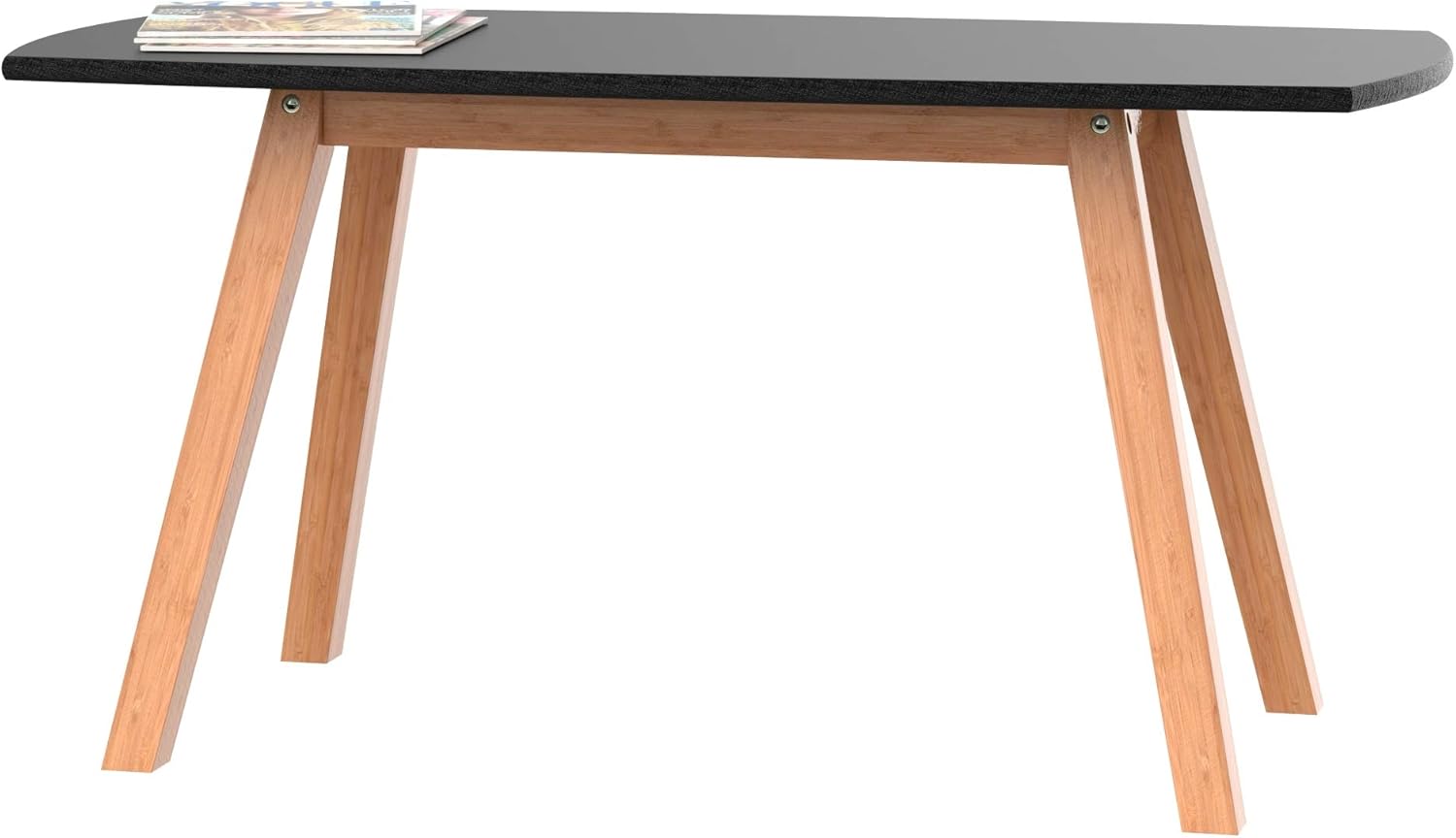 Amazon Com Bonvivo Black Coffee Table Franz Designer Coffee Tables For Living Room And End Table That Can Be Used As Side Table Wooden Coffee Table With Bamboo Frame Kitchen Dining