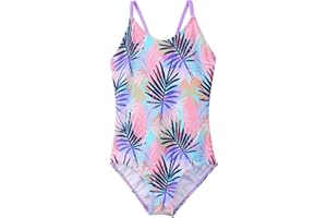 BAOHULU Girls One Piece Swimsuits UPF 50+ Beach Bathing Suit Little Kids Cute Quick Dry Swimwear 3-11 Years
