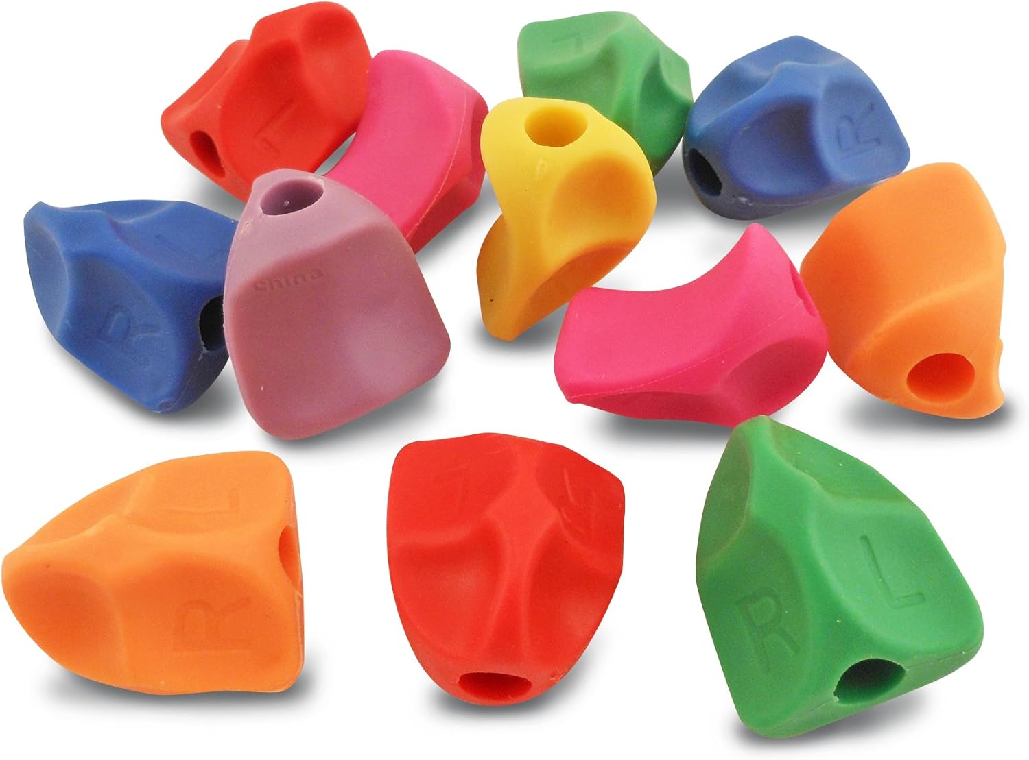 The Classics Solo Training Grips, 12 Pack, Assorted Colors, .75 Inch Long (TPG-17112) : Teaching Materials : Office Products